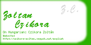 zoltan czikora business card